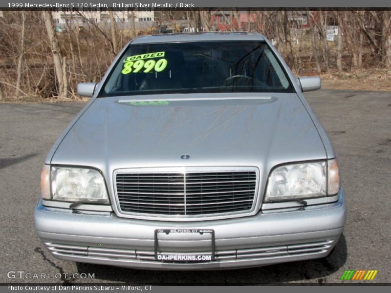 Brilliant Silver Metallic / Black 1999 Mercedes-Benz S 320 Sedan