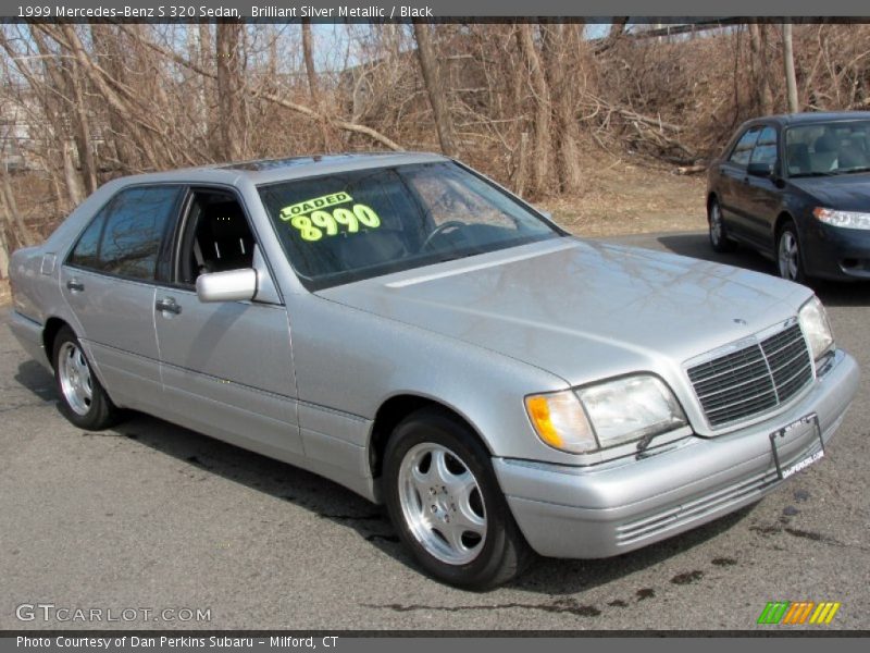 Brilliant Silver Metallic / Black 1999 Mercedes-Benz S 320 Sedan