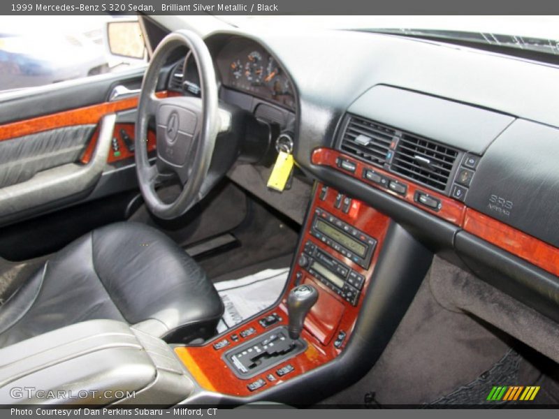 Brilliant Silver Metallic / Black 1999 Mercedes-Benz S 320 Sedan