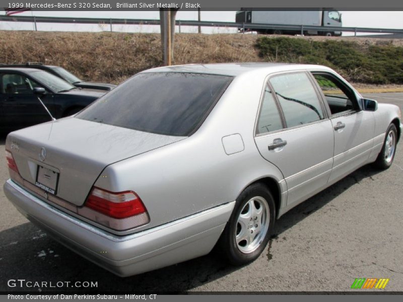 Brilliant Silver Metallic / Black 1999 Mercedes-Benz S 320 Sedan