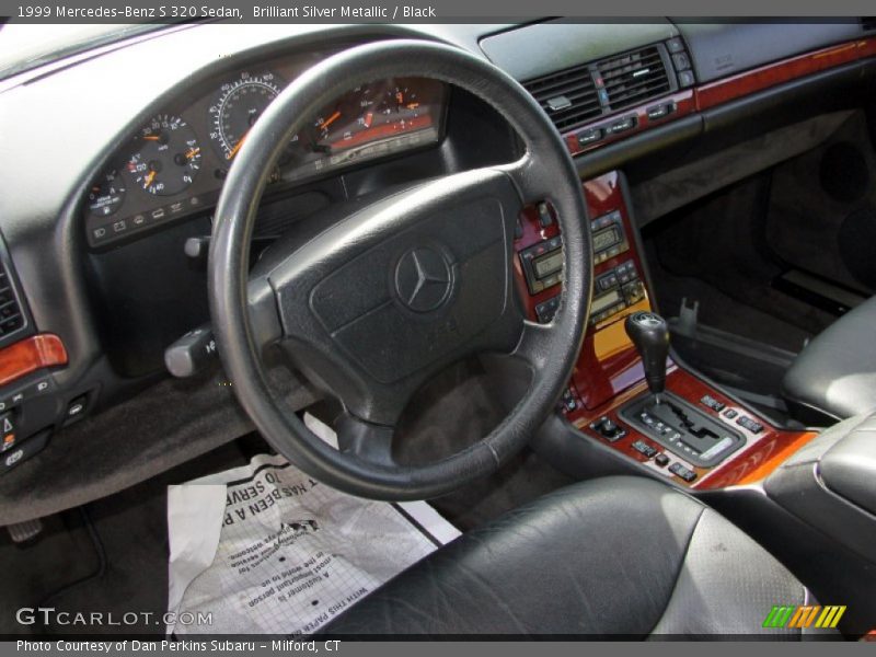 Brilliant Silver Metallic / Black 1999 Mercedes-Benz S 320 Sedan