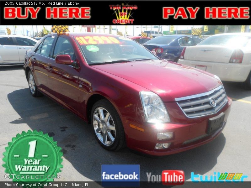 Red Line / Ebony 2005 Cadillac STS V6