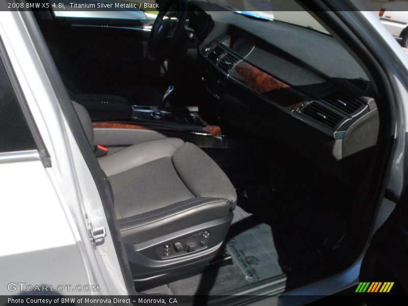 Titanium Silver Metallic / Black 2008 BMW X5 4.8i