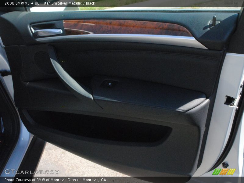 Titanium Silver Metallic / Black 2008 BMW X5 4.8i