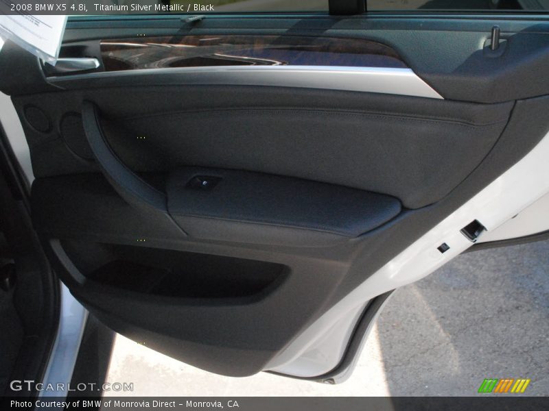 Titanium Silver Metallic / Black 2008 BMW X5 4.8i