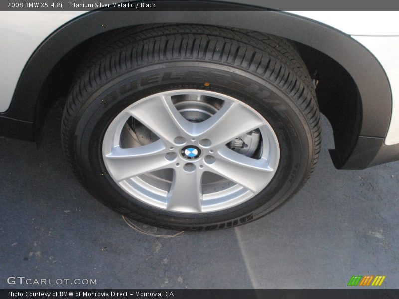 Titanium Silver Metallic / Black 2008 BMW X5 4.8i
