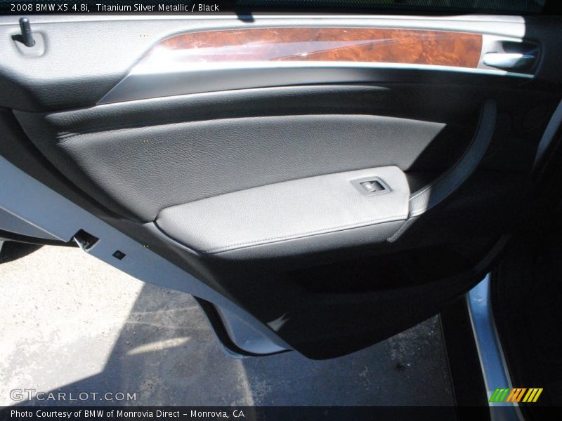 Titanium Silver Metallic / Black 2008 BMW X5 4.8i