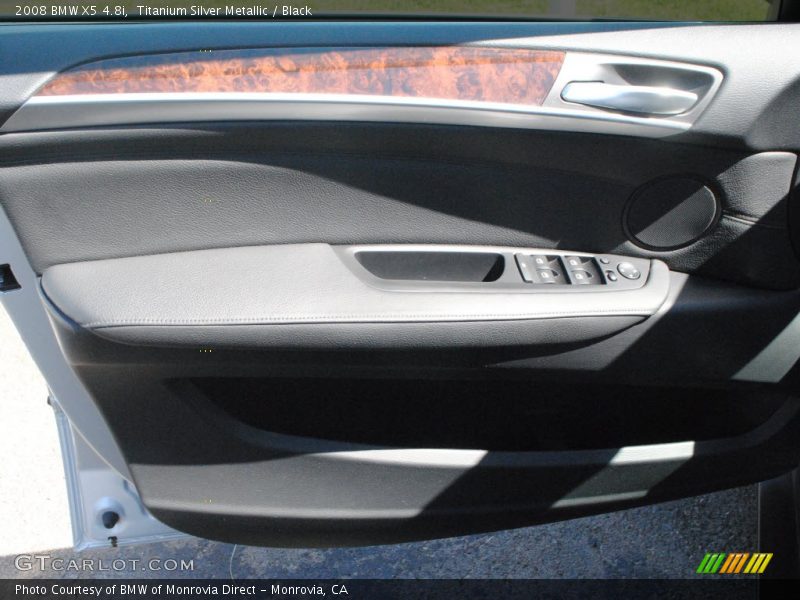 Titanium Silver Metallic / Black 2008 BMW X5 4.8i