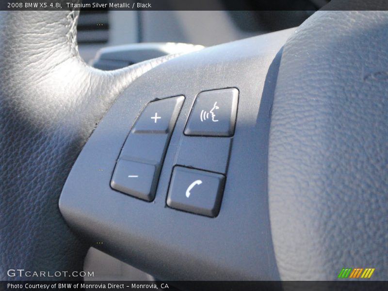 Titanium Silver Metallic / Black 2008 BMW X5 4.8i