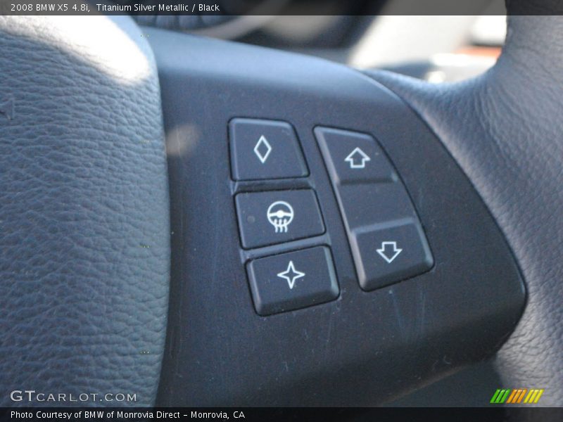 Titanium Silver Metallic / Black 2008 BMW X5 4.8i