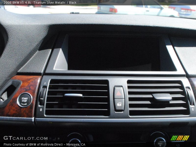 Titanium Silver Metallic / Black 2008 BMW X5 4.8i