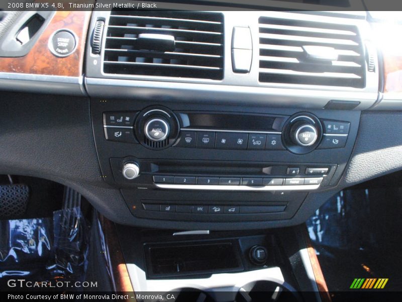 Titanium Silver Metallic / Black 2008 BMW X5 4.8i