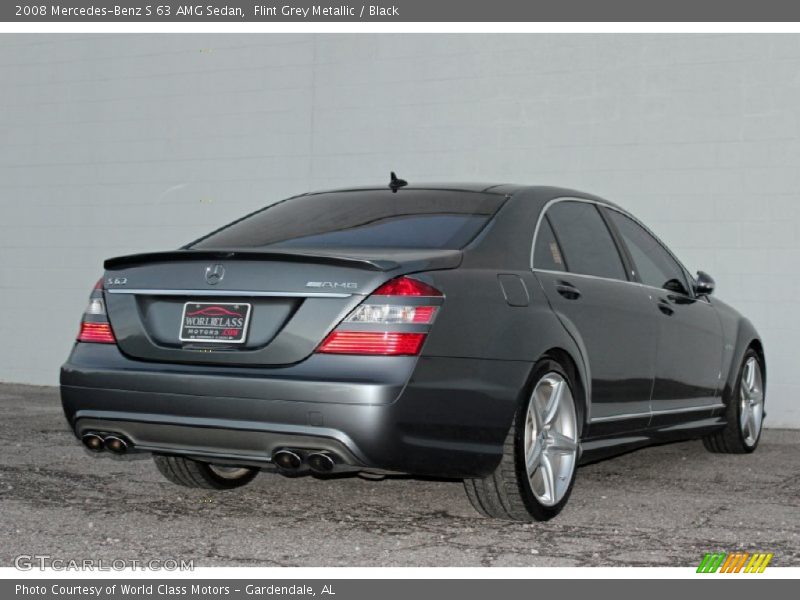 Flint Grey Metallic / Black 2008 Mercedes-Benz S 63 AMG Sedan