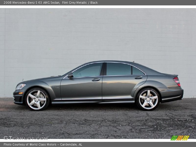 Flint Grey Metallic / Black 2008 Mercedes-Benz S 63 AMG Sedan