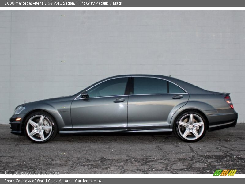 Flint Grey Metallic / Black 2008 Mercedes-Benz S 63 AMG Sedan