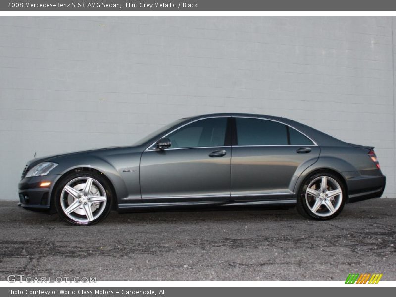 Flint Grey Metallic / Black 2008 Mercedes-Benz S 63 AMG Sedan