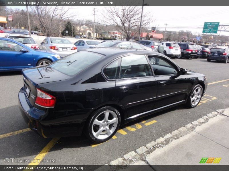 Obsidian Black Pearl / Off Black 2009 Subaru Legacy 2.5i Sedan