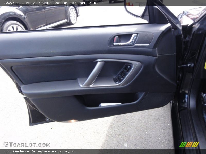 Obsidian Black Pearl / Off Black 2009 Subaru Legacy 2.5i Sedan