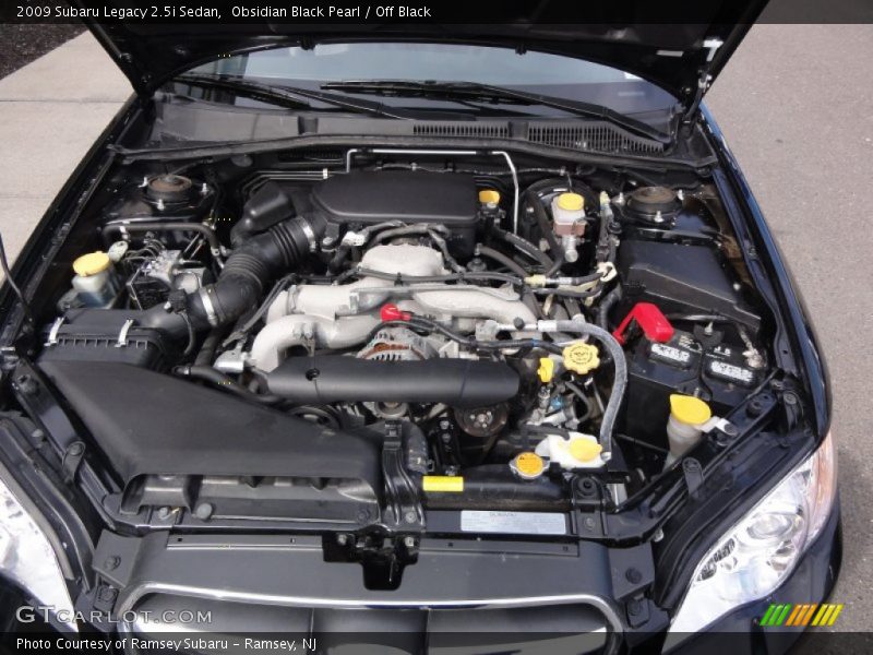 Obsidian Black Pearl / Off Black 2009 Subaru Legacy 2.5i Sedan