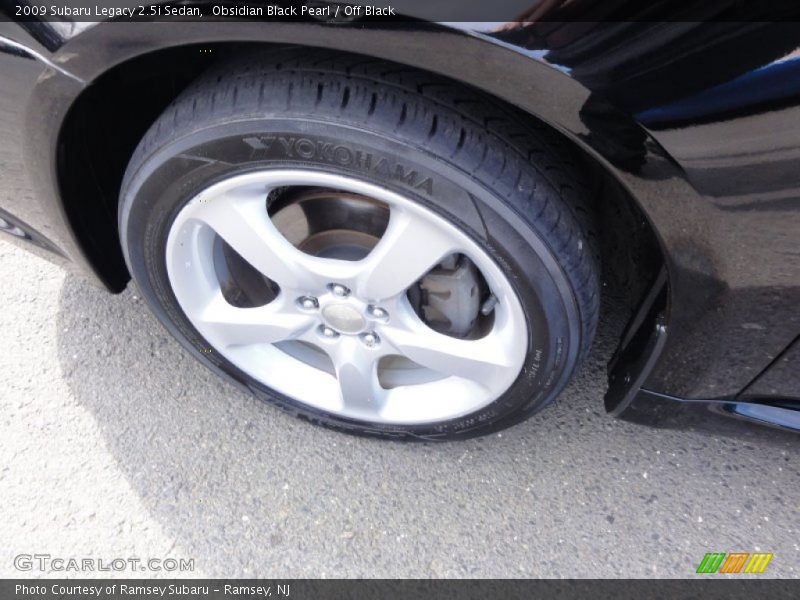 Obsidian Black Pearl / Off Black 2009 Subaru Legacy 2.5i Sedan