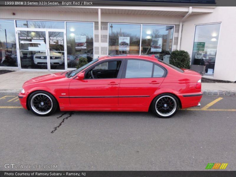 Bright Red / Black 1999 BMW 3 Series 323i Sedan