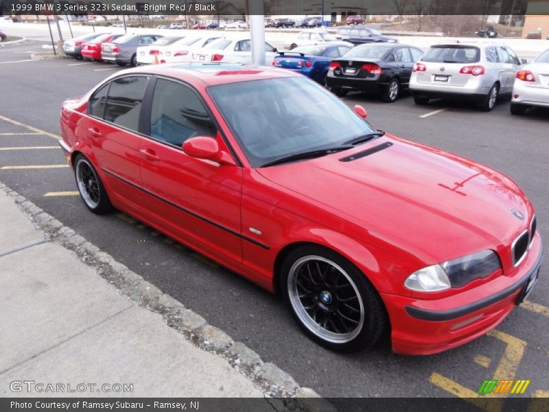Bright Red / Black 1999 BMW 3 Series 323i Sedan