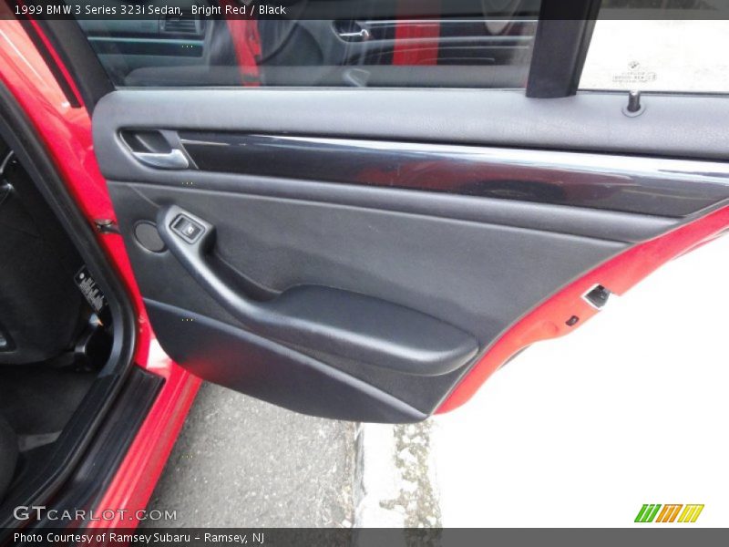 Bright Red / Black 1999 BMW 3 Series 323i Sedan