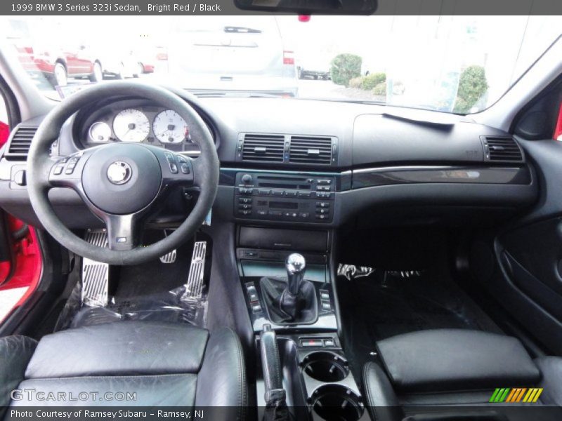 Bright Red / Black 1999 BMW 3 Series 323i Sedan