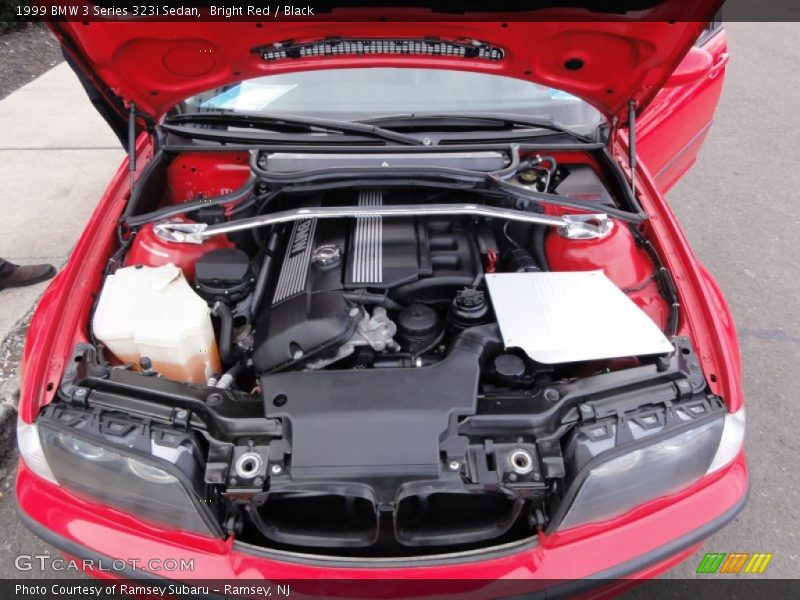 Bright Red / Black 1999 BMW 3 Series 323i Sedan