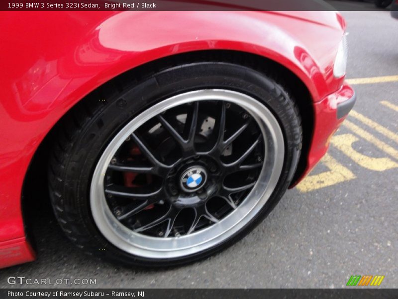 Bright Red / Black 1999 BMW 3 Series 323i Sedan