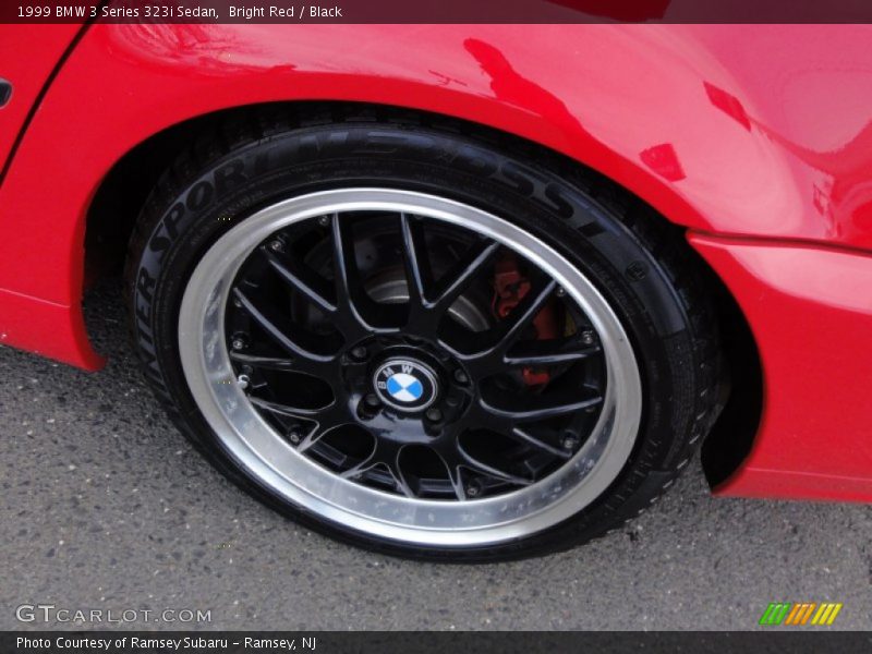 Bright Red / Black 1999 BMW 3 Series 323i Sedan