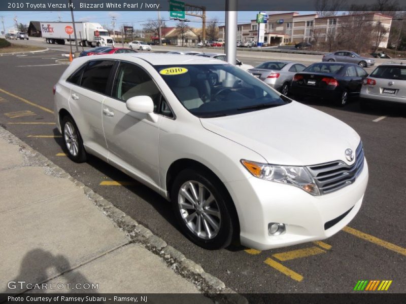 Blizzard White Pearl / Ivory 2010 Toyota Venza I4