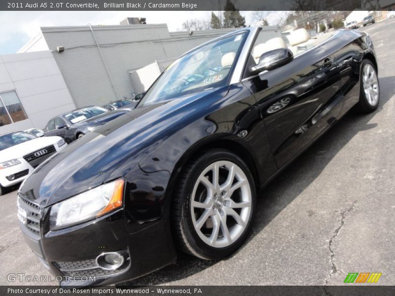 Brilliant Black / Cardamom Beige 2011 Audi A5 2.0T Convertible