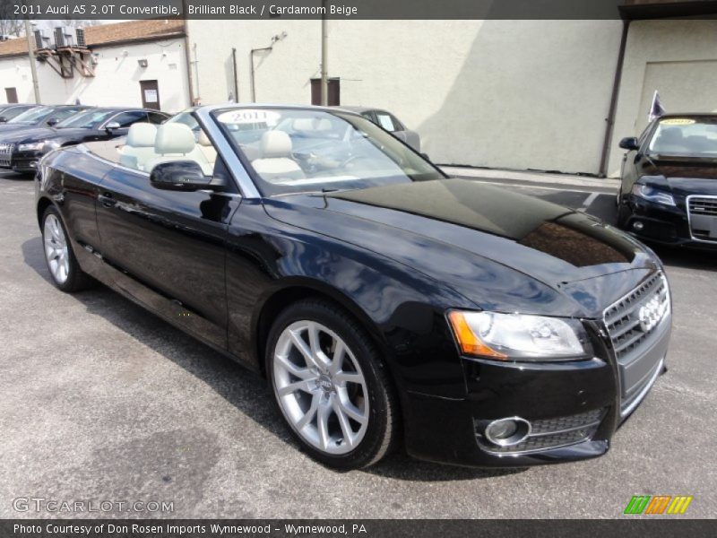 Brilliant Black / Cardamom Beige 2011 Audi A5 2.0T Convertible