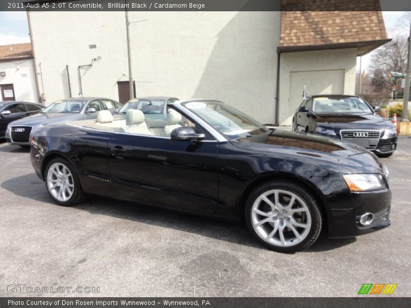 Brilliant Black / Cardamom Beige 2011 Audi A5 2.0T Convertible