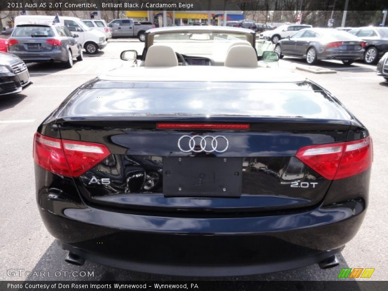 Brilliant Black / Cardamom Beige 2011 Audi A5 2.0T Convertible