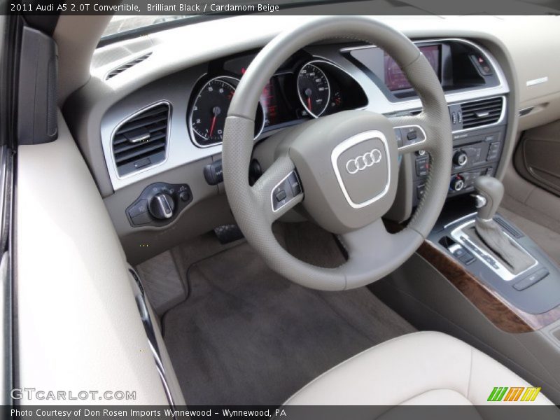 Brilliant Black / Cardamom Beige 2011 Audi A5 2.0T Convertible