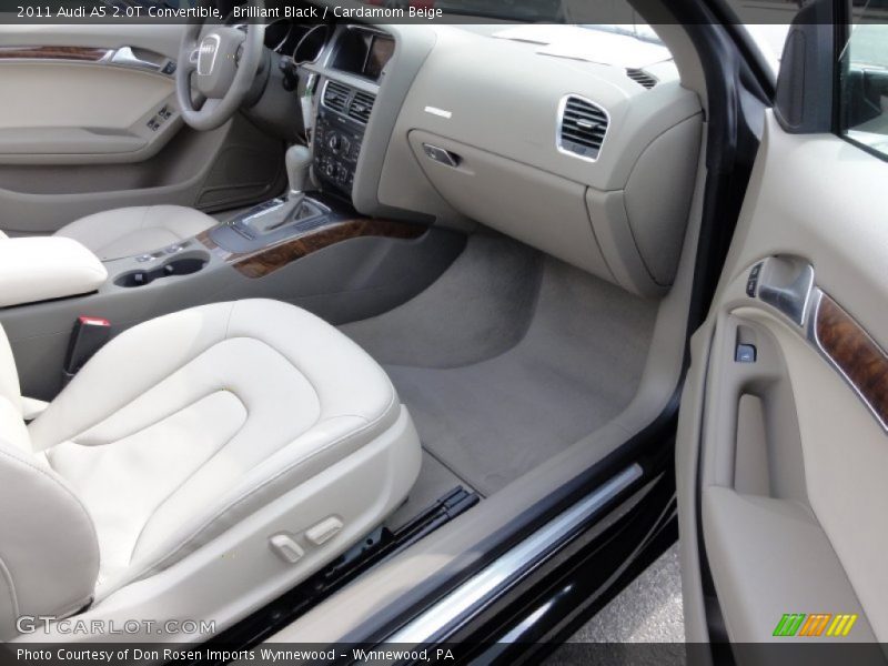 Brilliant Black / Cardamom Beige 2011 Audi A5 2.0T Convertible