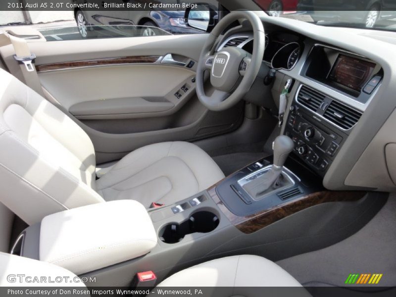 Brilliant Black / Cardamom Beige 2011 Audi A5 2.0T Convertible