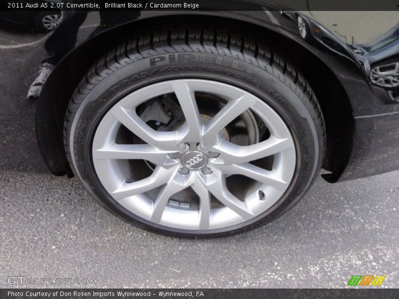 Brilliant Black / Cardamom Beige 2011 Audi A5 2.0T Convertible