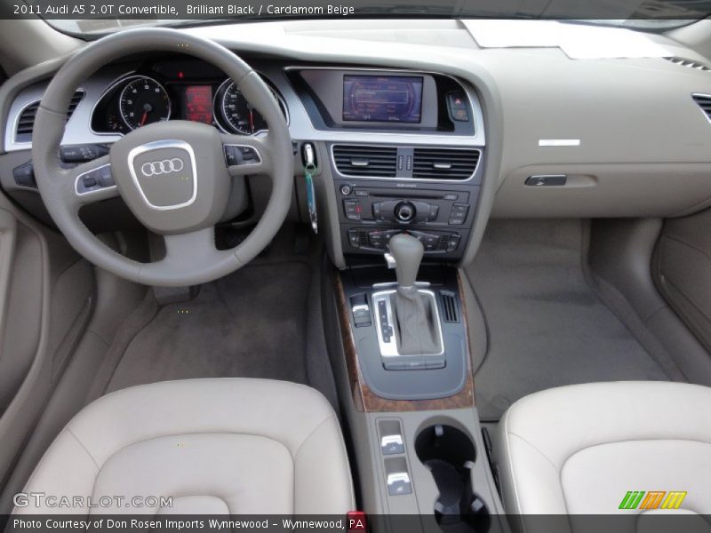 Brilliant Black / Cardamom Beige 2011 Audi A5 2.0T Convertible