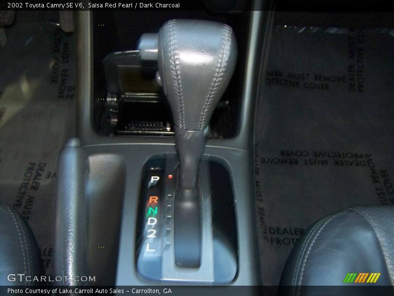 Salsa Red Pearl / Dark Charcoal 2002 Toyota Camry SE V6