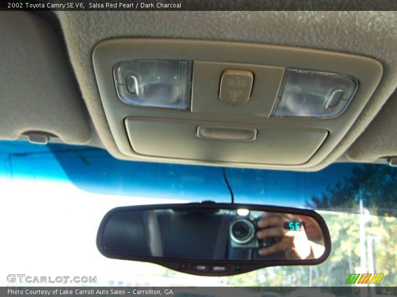 Salsa Red Pearl / Dark Charcoal 2002 Toyota Camry SE V6