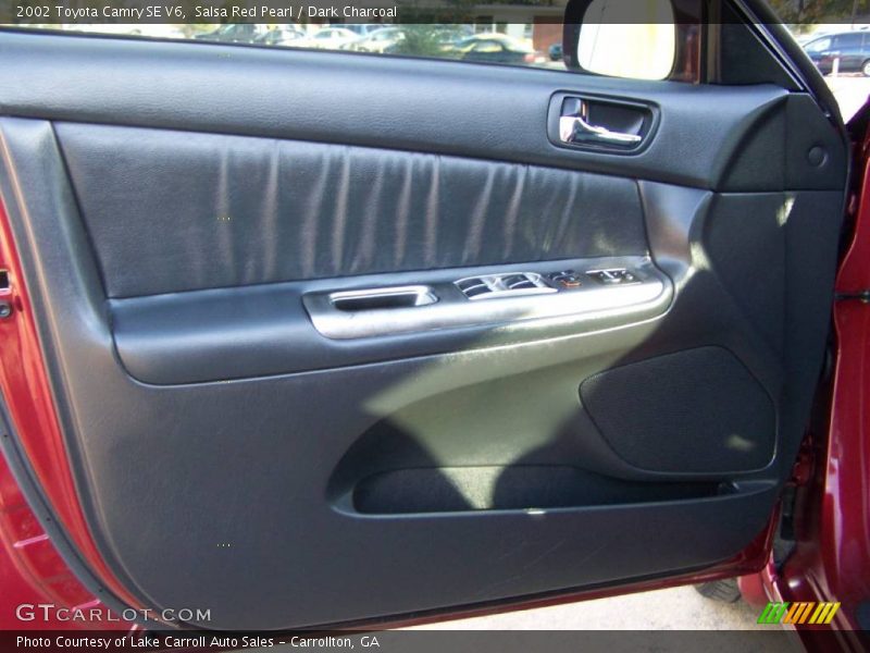 Salsa Red Pearl / Dark Charcoal 2002 Toyota Camry SE V6