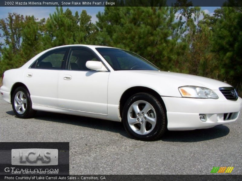 Snow Flake White Pearl / Beige 2002 Mazda Millenia Premium