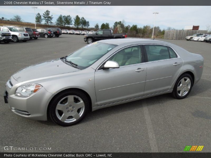 Silverstone Metallic / Titanium Gray 2008 Chevrolet Malibu LT Sedan