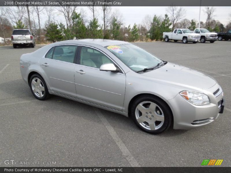 Silverstone Metallic / Titanium Gray 2008 Chevrolet Malibu LT Sedan