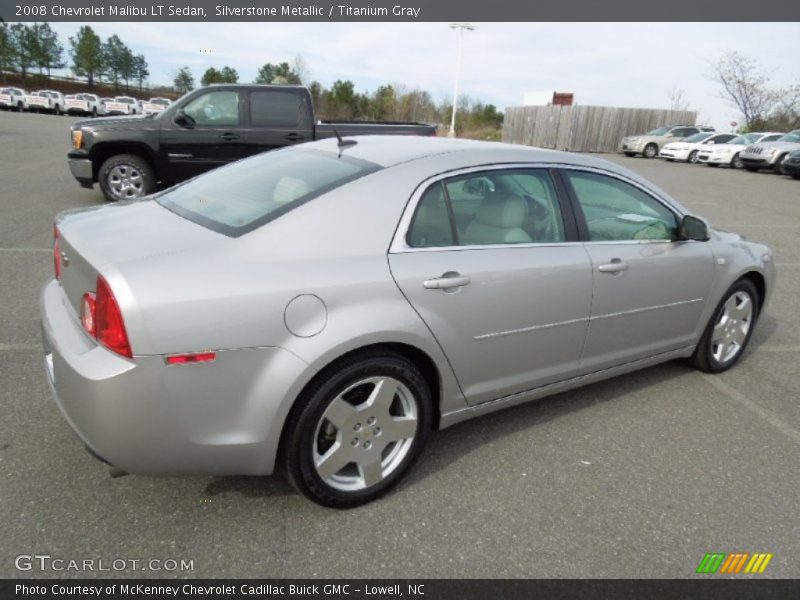 Silverstone Metallic / Titanium Gray 2008 Chevrolet Malibu LT Sedan