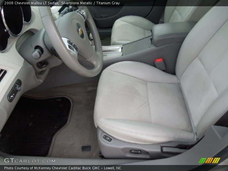 Silverstone Metallic / Titanium Gray 2008 Chevrolet Malibu LT Sedan