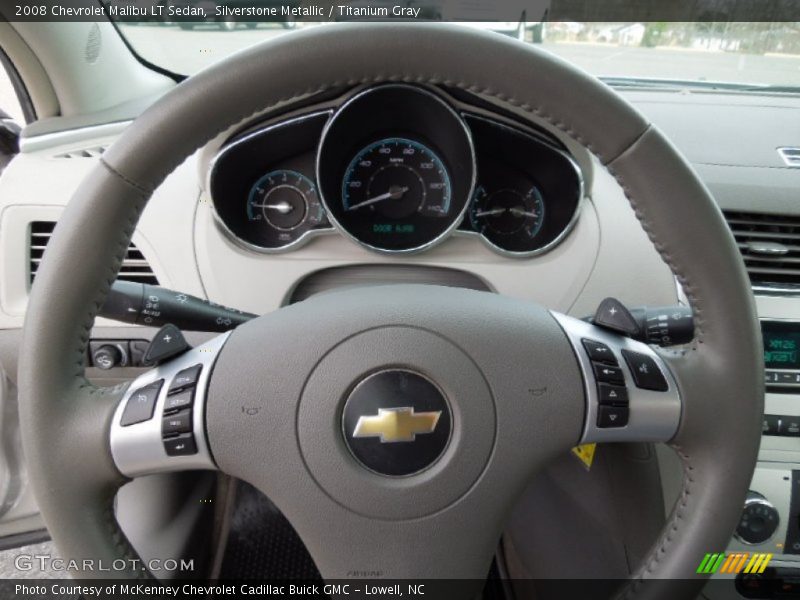 Silverstone Metallic / Titanium Gray 2008 Chevrolet Malibu LT Sedan
